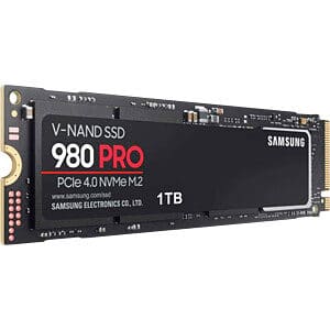 Samsung SSD 980 PRO 1TBNVMe M.2 PCIe Gen 4.0 x47000MB/s read 5000MB/s write