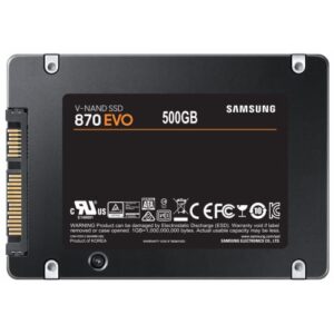 SAMSUNG SSD 870 EVO 500GB2.5'' SATA3;V-NAND MLC560MB/s read 530MB/s write