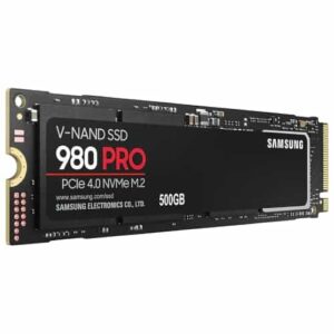 Samsung SSD 980 PRO 500GBNVMe M.2 PCIe Gen 4.0 x46900MB/s read 5000MB/s write