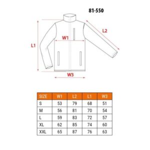 Nepropusna radna jakna S XXL NEO 81 550 3