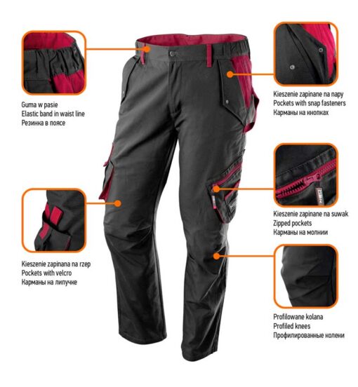 Radne ženske hlače S-XXL NEO 80-220 - Slika 3