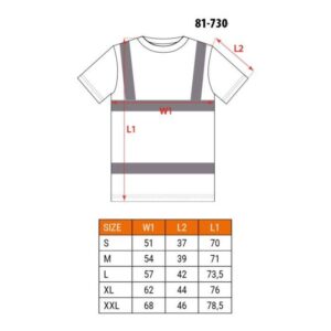 Reflektirajuca majica s tamnim dnom S XXL NEO 81 730 1