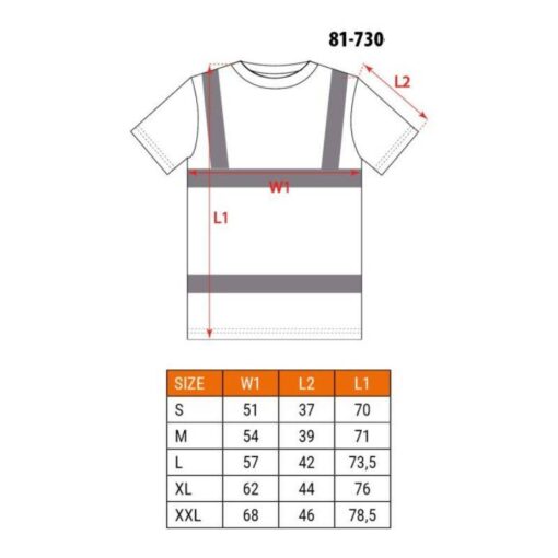 Reflektirajuća majica s tamnim dnom S-XXL NEO 81-730/81-731 - Slika 2