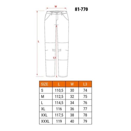 Reflektirajuće radne hlače S-XXXL NEO 81-770 - Slika 2