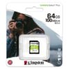 Kingston SD 64GB Class 10Canvas Select Plus100MBs Read Class 10 UHS-I