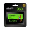 SSD ADATA 512GB 2 5" SU650520MB/s read  450MB/s writeSATA