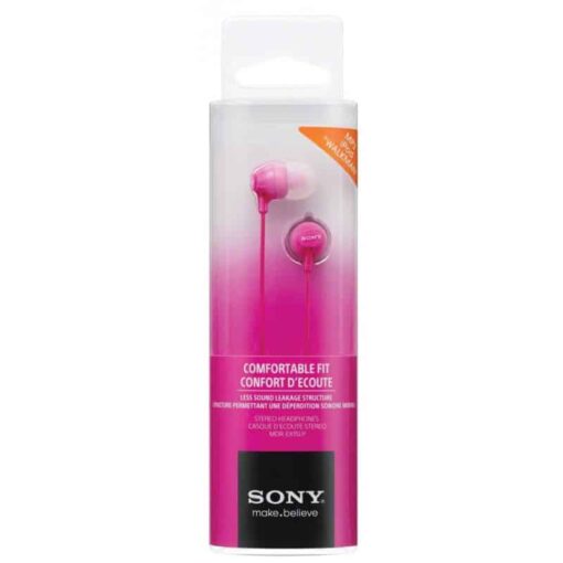 Sony slušalice EX15 pink In-Ear Pink Smartphone Mic and Control - Slika 2