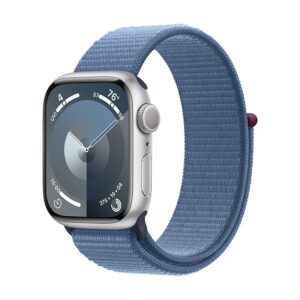 Apple Watch 9 GPS 41mm Silver Winter Blue Sport Loop MR923