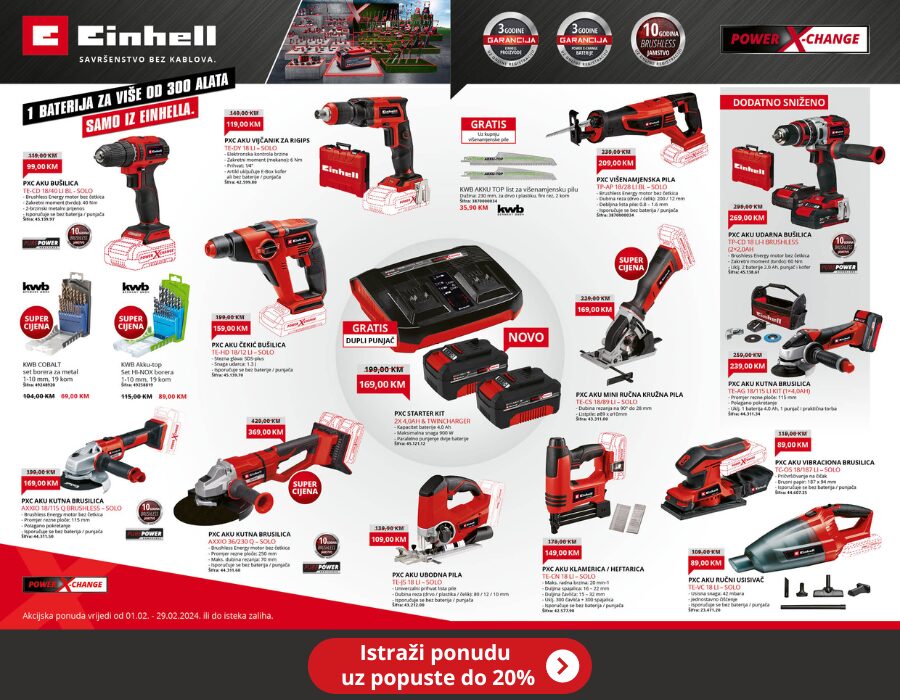 Einhell akcija 2024