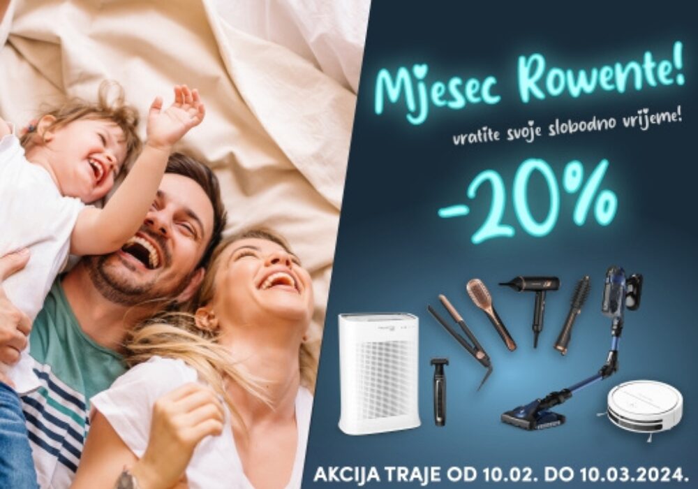 Rowenta akcija 20%