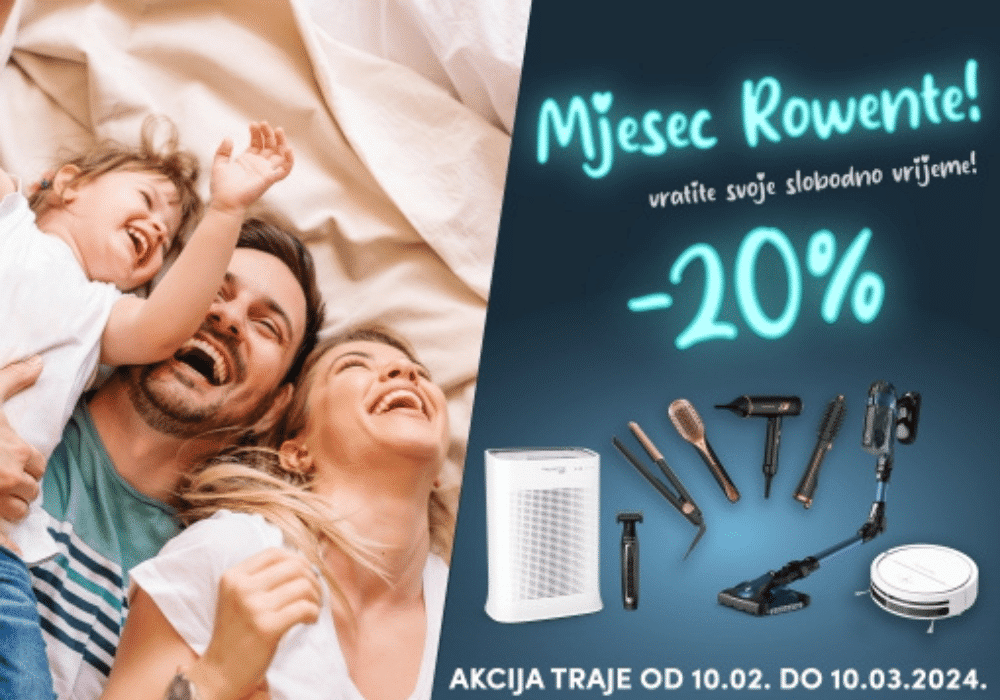 Rowenta akcija 20%