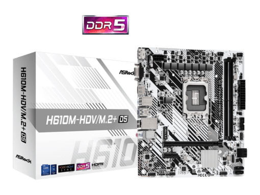 ASROCK MB H610M-HDV/M.2+ D5Intel H610;2xDDR5;VGA