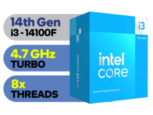 Intel Core i3-14100F3.5GHz 12MB L3 LGA1700 BOXRaptor Lake