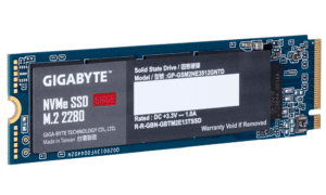 GIGABYTE M.2 PCIe SSD 512GBNVMe 1.3