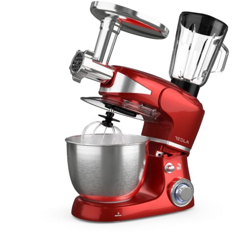 TESLA Kuhinjski robot multipraktik KR600RA3 u 1; 1000 W; 6 brzina; 5 lit posuda; mljevenje mesa + blender 1, 5lit