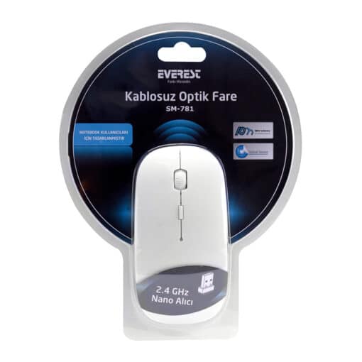 Miš Everest wireless SM-781 White Optical - Slika 4