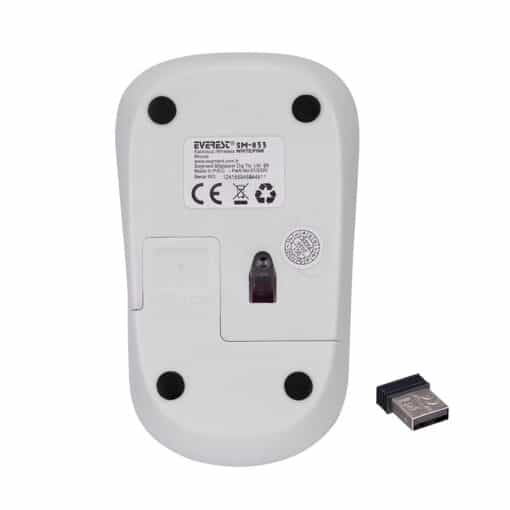 Miš Everest wireless SM-833 White/Pink 1200dpi - Slika 5