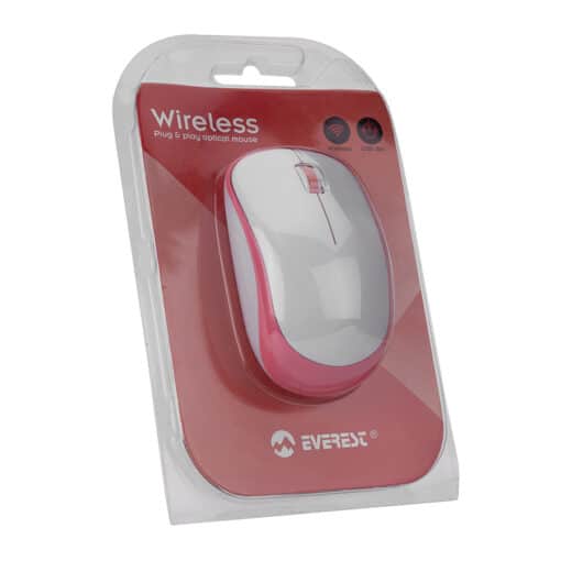 Miš Everest wireless SM-833 White/Pink 1200dpi - Slika 6