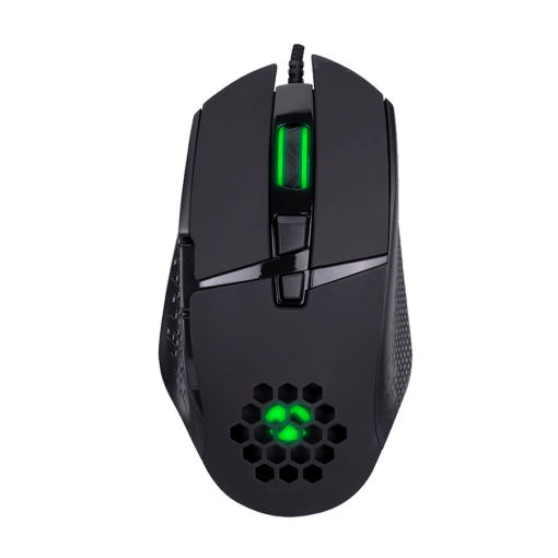 Miš gaming Everest RAGE-X1 Usb Black Led Illuminated 6400dpi 8 Buttons Programable Gaming Mouse with top holes design