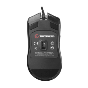 Mis gaming RAMPAGE SMX R28 COOL black USB RGB makro 7200dpi1000hz 6