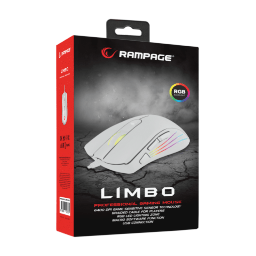Miš gaming RAMPAGE SMX-R3 USB white, macro - Slika 8