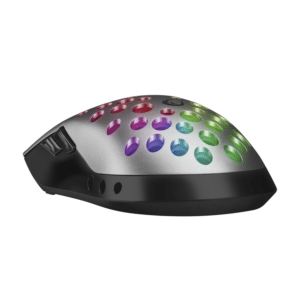 Mis gaming RAMPAGE SMX R66 ROCKET Ultra Light silver RGB LED 12000dpi 5