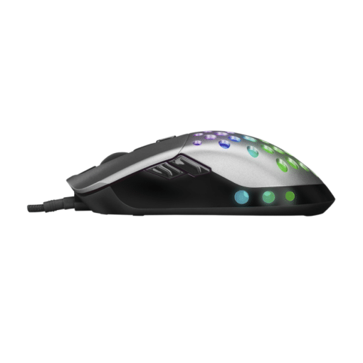 Miš gaming RAMPAGE SMX-R66 ROCKET Ultra Light silver