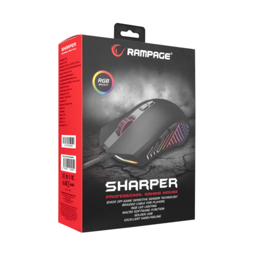 Miš gaming RAMPAGE SMX-R78 SHARPER FULL RGB 12400dpi - Slika 7