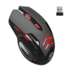 Miš wireless Everest SM-763 Red 6D 2400DPI 2.4Ghz Black Gaming Led Illuminated