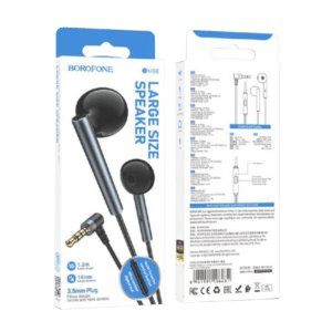 Slušalice sa mikrofonom 3.5mm BOROFONE BM86 Platinum metal universal metal gray