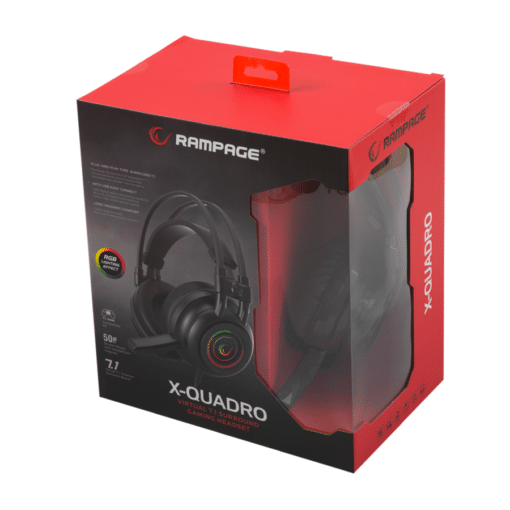 Slušalice sa mikrofonom gaming RAMPAGE RM-K2 X-QUADRO - Slika 5