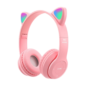 Slušalice za djecu bluetooth cat P47M pink