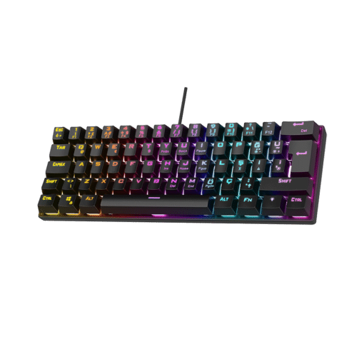 Tastatura gaming RAMPAGE PLOWER K60 Black US Layout - Slika 4
