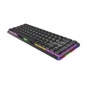 Tastatura gaming RAMPAGE REBEL Mechanical Low Profile blue switch US Layout Rainbow 3