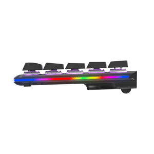 Tastatura gaming RAMPAGE REBEL Mechanical Low Profile blue switch US Layout Rainbow 4