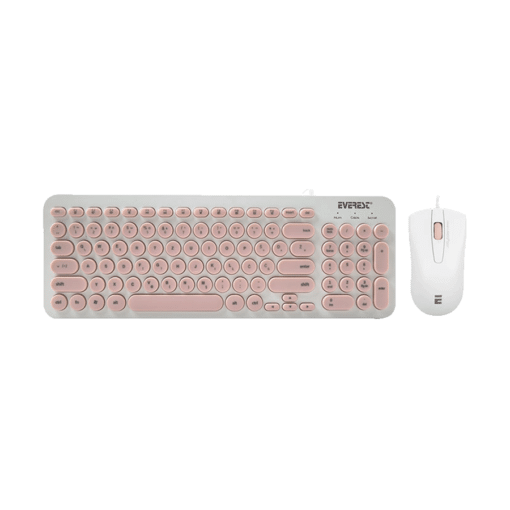 Tastatura + miš Everest KM-01K Pink