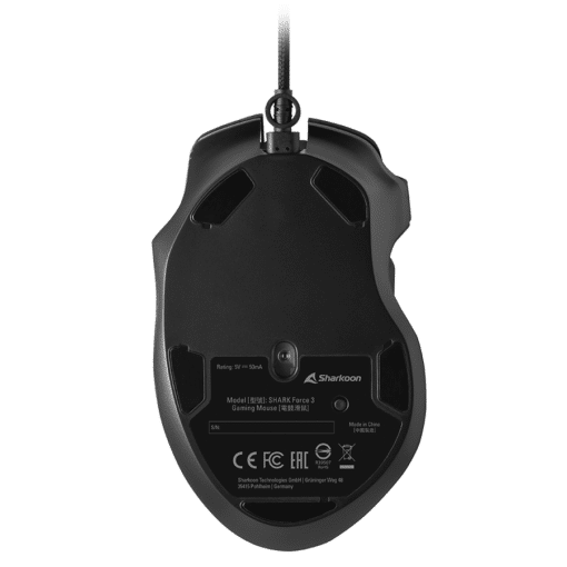 Miš SHARKOON gaming SHARK Force 3 black OPT U - Slika 9