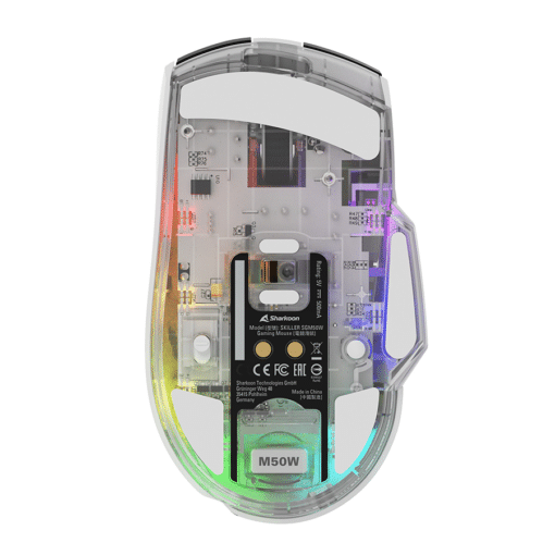 Miš SHARKOON gaming wireless/wired Skiller SGM50W White - Slika 5