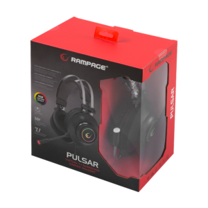 Slusalice sa mikrofonom gaming RAMPAGE RM K1 PULSAR black USB 7.1 surround vibracija RGB 10