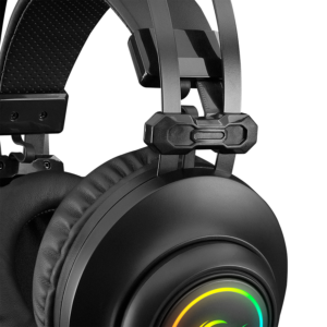 Slusalice sa mikrofonom gaming RAMPAGE RM K1 PULSAR black USB 7.1 surround vibracija RGB 4