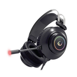 Slusalice sa mikrofonom gaming RAMPAGE RM K1 PULSAR black USB 7.1 surround vibracija RGB 7