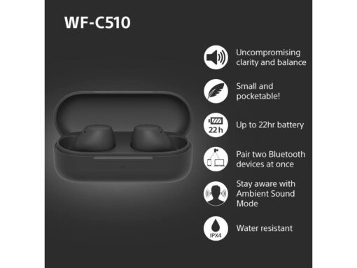 Sony bežične slušalice WF-C510 11h baterija - Slika 3
