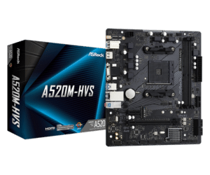 ASROCK MB A520M-HVSAMD A520;AM4;2xDDR4;M.2RAID;VGA, HDMI;micro ATX