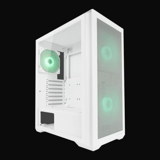 Kućište LC-Power Case Gaming 717W Meshwork_L Light, White, 2x 140mm fan, 1x 120 mm fan