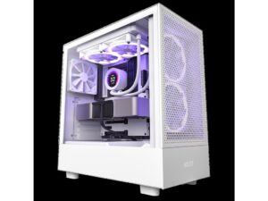 NZXT CASE H5 FLOW WHITE RGB mini-ITX, Micro-ATX, ATX, Mid-tower, 4x fan
