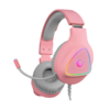 Slušalice sa mikrofonom gaming RAMPAGE M7 MONCHER pink