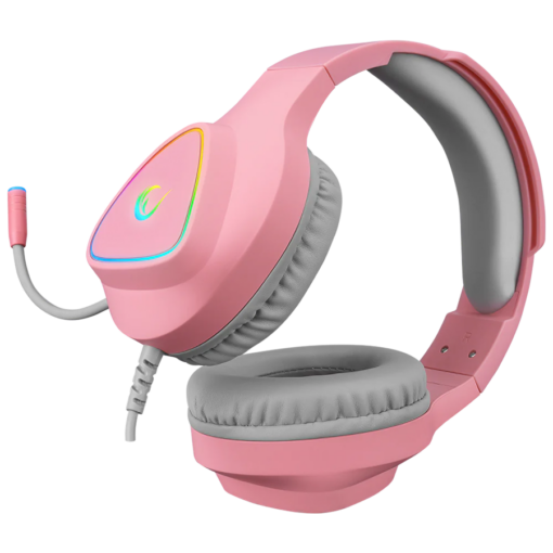 Slušalice sa mikrofonom gaming RAMPAGE M7 MONCHER pink, - Slika 4