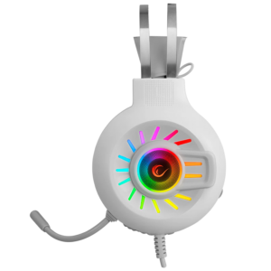 Slusalice sa mikrofonom gaming RAMPAGE RM K44 ZENGIBAR White 7.1 Surround RGB Light Effect 2