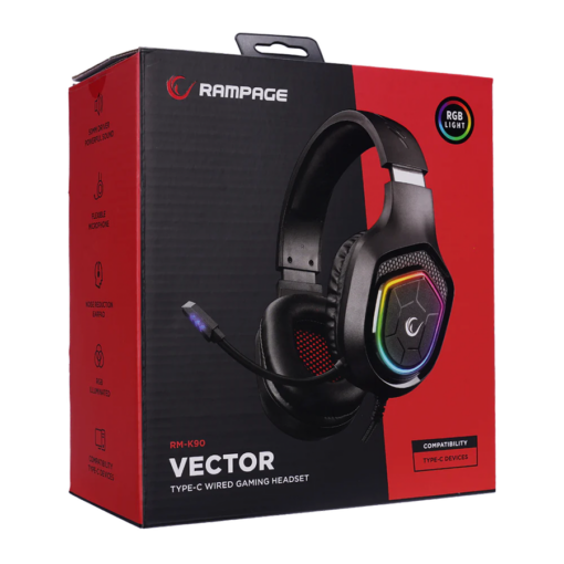 Slušalice sa mikrofonom gaming RAMPAGE RM-K90 VECTOR - Slika 8