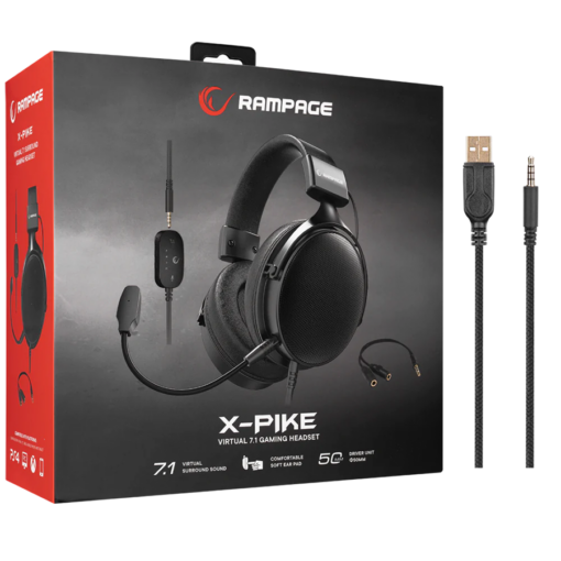 Slušalice sa mikrofonom gaming RAMPAGE RM-K99 X-PIKE - Slika 9